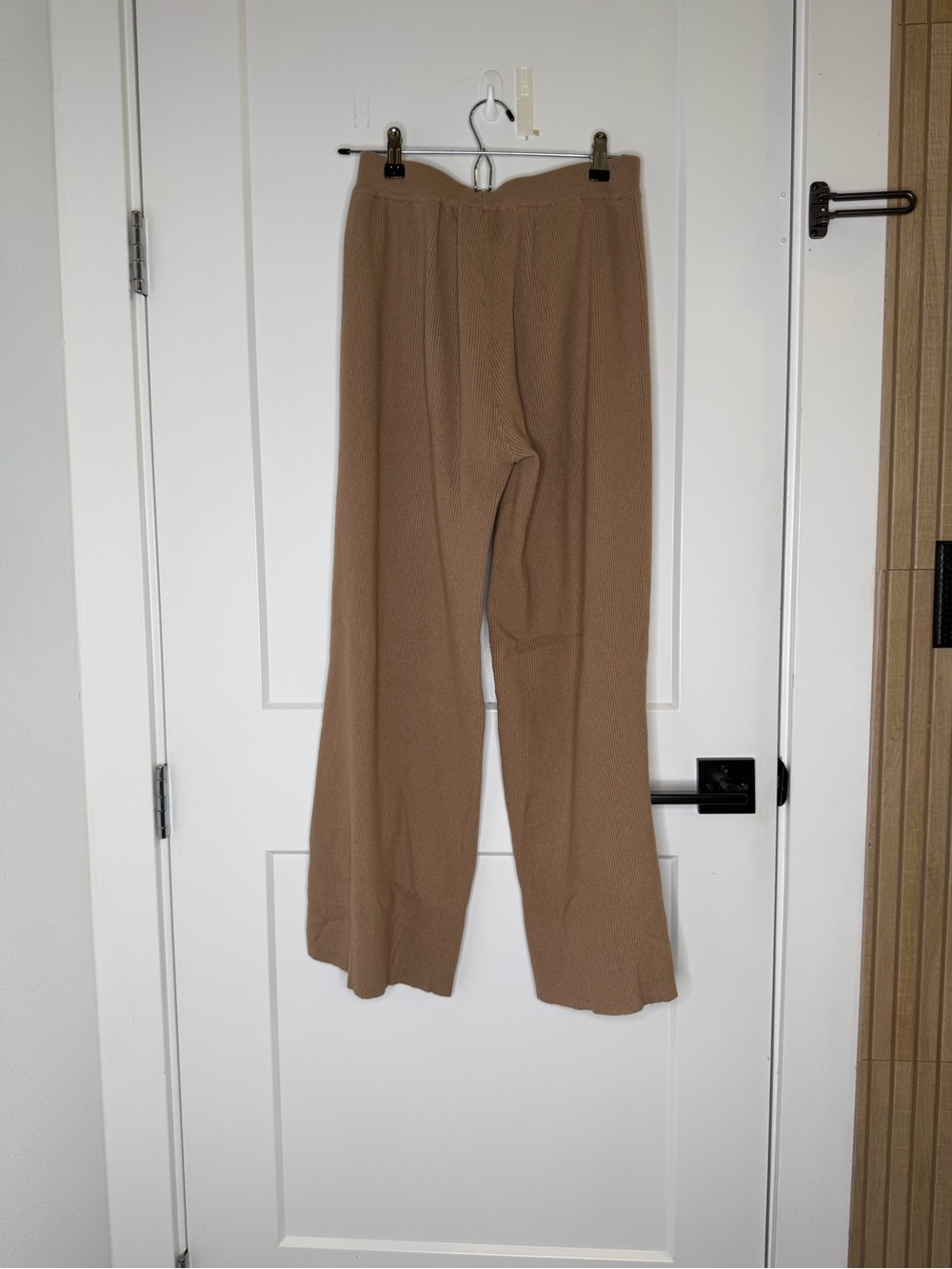 FRNCH Women’s Wide-Leg Knit Joggers — Brown